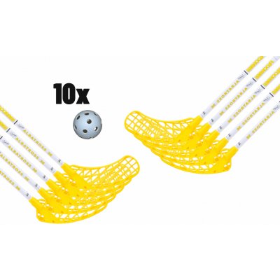 FLOORBEE Albatross 36 YELLOW+ 10 Balls 10 holí – Zbozi.Blesk.cz