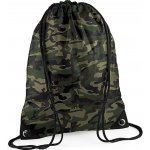 Bagbase taška batoh Premium Gymsac camouflage green – Sleviste.cz