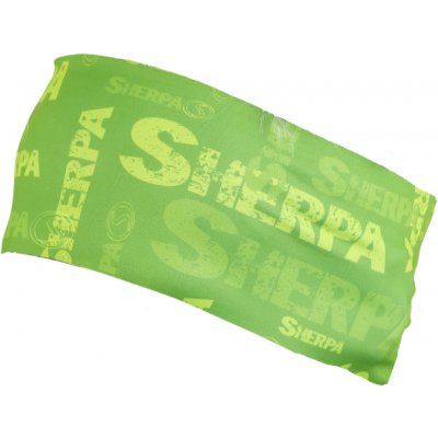 Sherpa Run Funkční čelenka neon green zelená