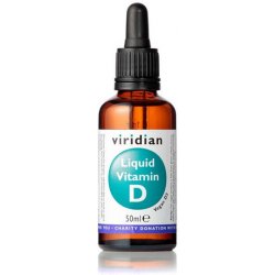 Viridian Tekutý vitamín D3 1000 IU, kapky 50 ml