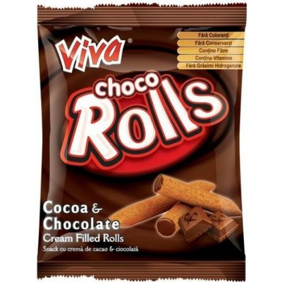 Viva ROLLS trubičky s čokoládovou náplní 100 g – Zboží Dáma