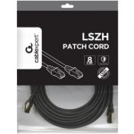 Gembird PP8-LSZHCU-BK-7.5M S/FTP Cat. 8 LSZH patch, 7,5m, černý – Zboží Živě