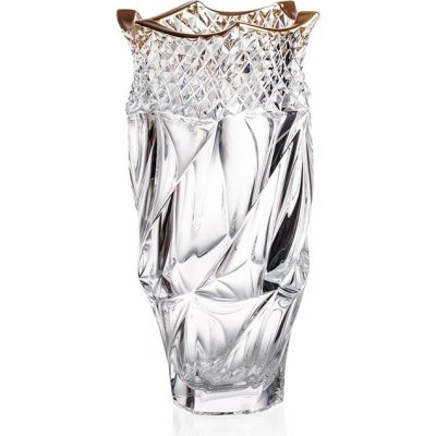 BOHEMIA TREASURY BOHEMIA FLAMENCO PYRAMID&GOLD VÁZA 300MM – Hledejceny.cz