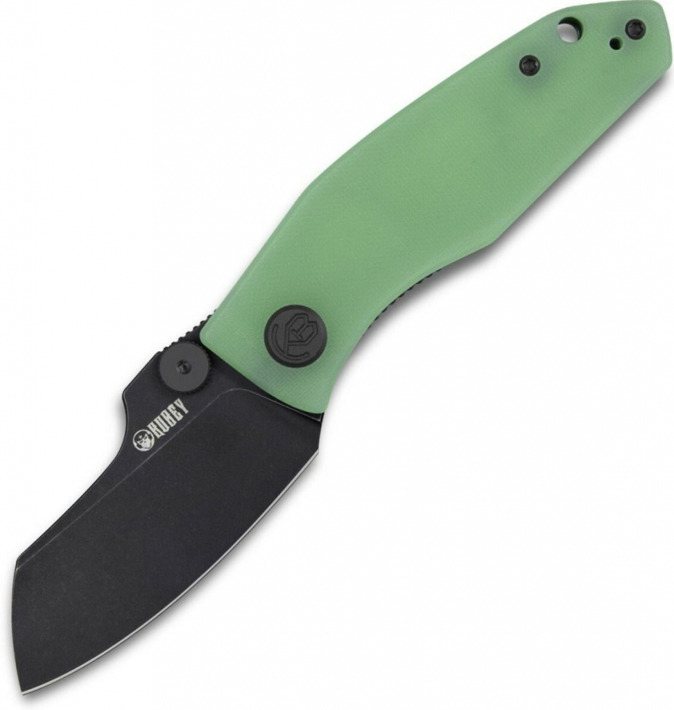 KUBEY Monsterdog Liner Lock Folding Knife Jade G10 Handle KU337C