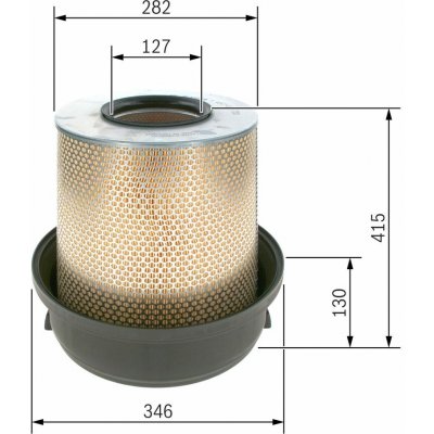 Vzduchový filtr BOSCH 1 457 433 730 – Hledejceny.cz
