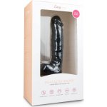 Easytoys přísavkový dildo s varlaty 22,5 cm černý – Zboží Dáma