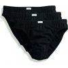 Boxerky, trenky, slipy Fruit of the Loom pánské slipy Classic Slip 3 Pack Black