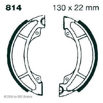 EBC 814 brzdové pakny čelisti na motorku – Sleviste.cz