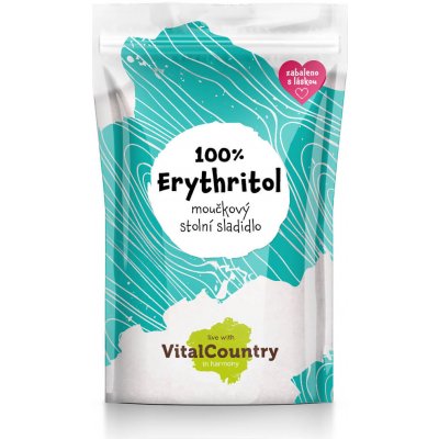 Vital Country Erythritol moučkový 1000 g – Zboží Dáma