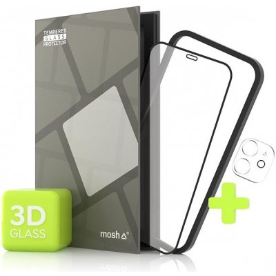 Tempered Glass Protector pro iPhone 12 mini, 3D + sklo na kameru + instalační rámeček TGR-AI12MF-BL – Zboží Mobilmania