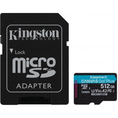 Kingston Canvas Go Plus A2 Micro SDXC 512GB SDCG4/512GB – Zbozi.Blesk.cz