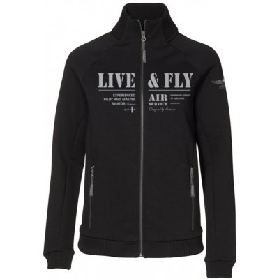 Mikina dámská s leteckým tématem Antonio AIR SERVICE černá – Zboží Dáma