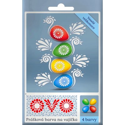 OVO Velikonoční barvy na vajíčka 4 barvy 5 g – Zboží Dáma