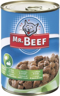 MR. BEEF krůtí a králičí 400 g