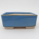 E-bonsai keramická bonsai miska 8,5 x 7 x 3,5 cm modrá – Zboží Dáma