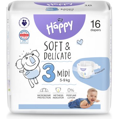 Bella Happy Soft & Delicate 3 - 5-9 kg 16 ks – Zbozi.Blesk.cz