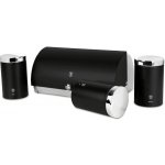 Chlebník a sada dóz na potraviny 4 ks Matte Black Collection – Zboží Mobilmania