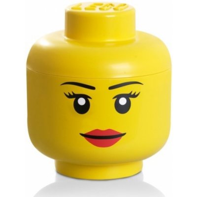 LEGO® 40321725 Room Copenhagen Storage Head 23,8 x 23,8 x 27,2 cm Girl Úložná hlava dívka – Hledejceny.cz