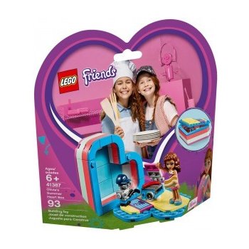 LEGO® Friends 41387 Olivia a letní krabička ve tvaru srdce
