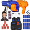 Nerf SurgeFire MEGAPACK - vesta + 30 šípů + šátek + terče + brýle