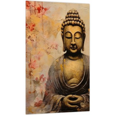 Obraz - Buddha, malba, jednodílný 20x30 cm – Zboží Dáma