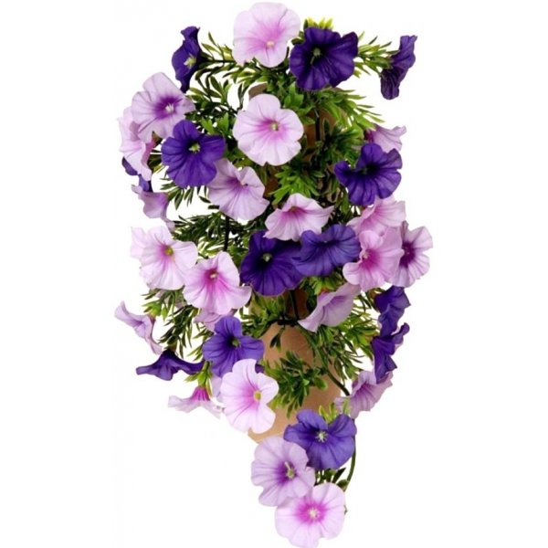 Květina Umělá květina Petunia fialová, 40 cm