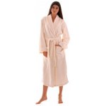 Tampa se šálovým límcem 2149 savý župan dlouhý župan krémová 1151 – Zboží Dáma