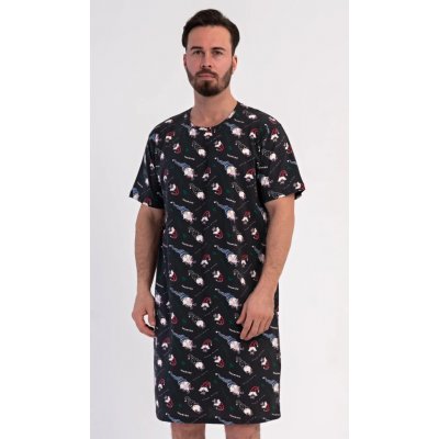 Vienetta MAN pánská noční košile s dlouhým rukávem Vánoce modrá tmavě – Hledejceny.cz