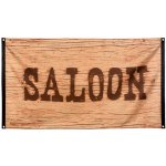 Vlajka s nápisem SALOON westernová – Sleviste.cz