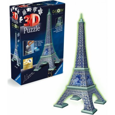 RAVENSBURGER 3D puzzle Eiffelova věž Svítící 224 ks – Sleviste.cz