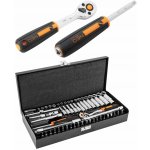 NEO gola sada 1/4", 63ks, plechový kufr 08-679 – Zboží Dáma