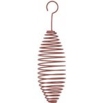 Zolux Krmítko venkovní Spiral na lojové koule 22 cm kov červená – Sleviste.cz