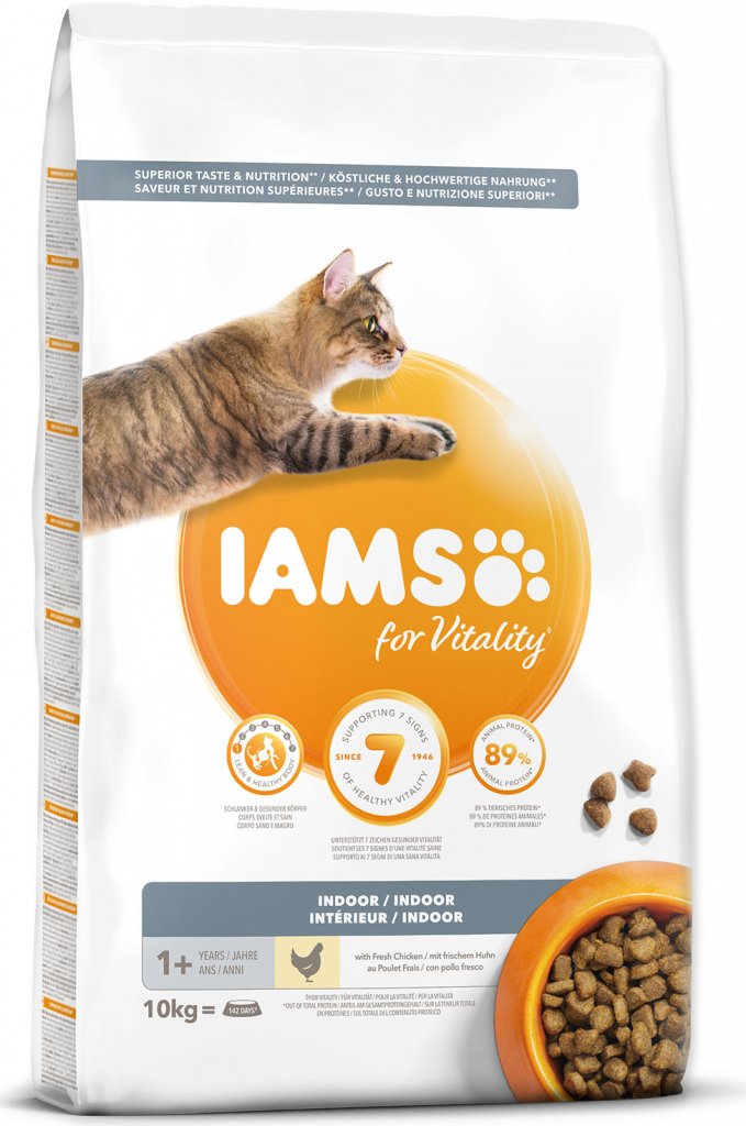 Iams for Vitality Cat Adult Indoor Chicken 2 x 10 kg