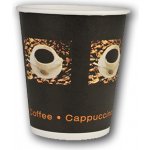 ABENA Papírový kávový kelímek 120ml COFFEE TO GO Beans – Zboží Dáma