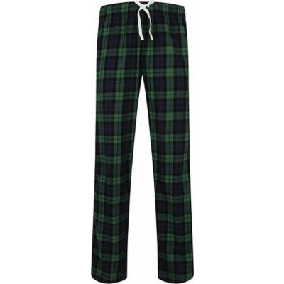 SF Women dámské bavlněné kostičkované kalhoty na lenošení námořní kostičky modré zelené – Zboží Dáma