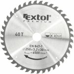 EXTOL PREMIUM pilový kotouč s SK plátky, 250x2,2x30mm, 40T, šířka SK plátků 3,2mm – Hledejceny.cz