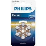 Philips ZA312 Zinc Air 6ks ZA312B6A/00