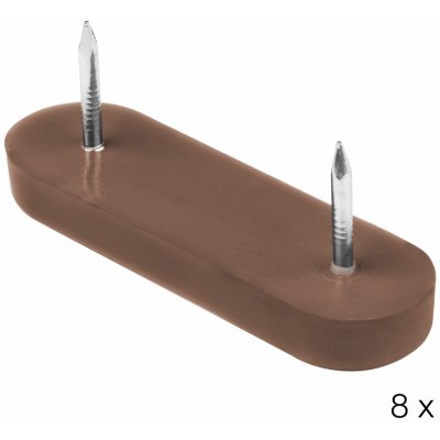 Walteco Kluzák s hřeby 50x15x6,5mm, hnědý, 8 ks , 50578 – Zbozi.Blesk.cz