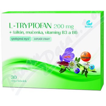 Setaria L-Tryptofan 200 mg+šafrán+mučenka 30 tablet