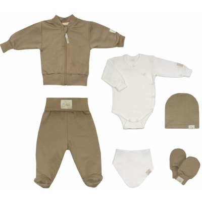 Esito Souprava do porodnice 6D Bambus Brown hnědá – Zboží Dáma