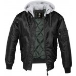 Urban Classics Hooded MA1 Bomber Jacket blk/gry – Zboží Mobilmania