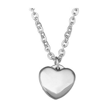 Šperky4U Ocelový řetízek s přívěškem srdce OPD0061