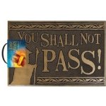 CurePink Gumová The Lord Of The Rings Pán prstenů You Shall Not Pass (60 x 40 cm) hnědá [GP85483] – Zboží Dáma