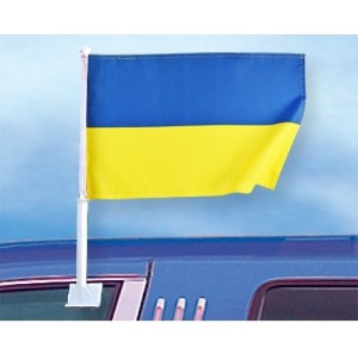 Vlajka na auto Promex Ukrajina – Zboží Mobilmania
