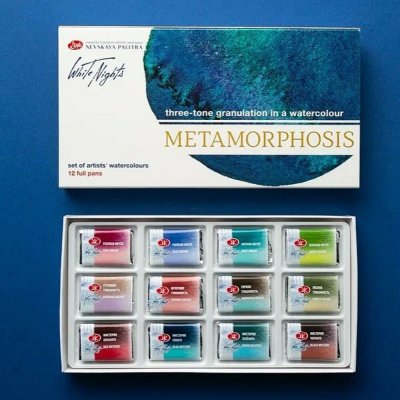 White Nights Akvarelové barvy Metamorphosis 12 ks sada – Zbozi.Blesk.cz