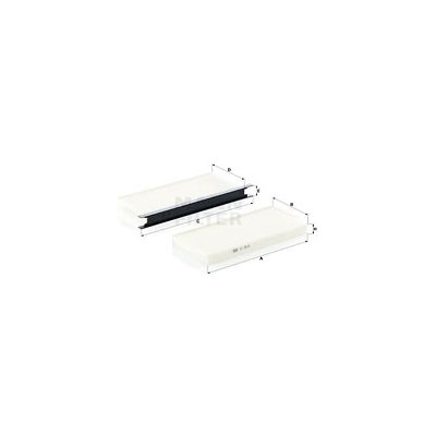 Filtr, vzduch v interiéru MANN-FILTER CU 2418-2 – Hledejceny.cz