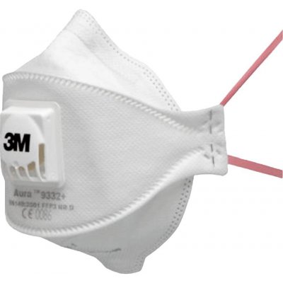 3M Aura 9332+ respirátor proti jemnému prachu, s ventilem FFP3 D 10 ks – Sleviste.cz
