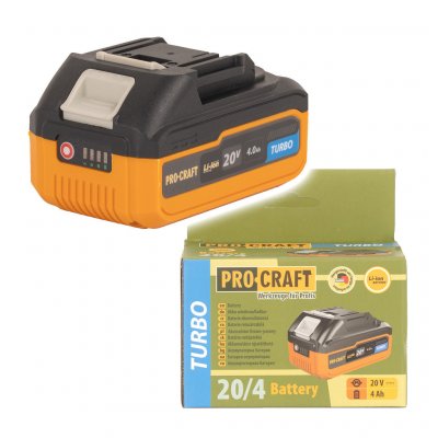 Procraft 20/4 Turbo 20V 4Ah Li-ion – Zboží Mobilmania