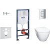 Kompletní WC sada GROHE Solido s tlačítkem Skate Cosmopolitan 38528SET-KH