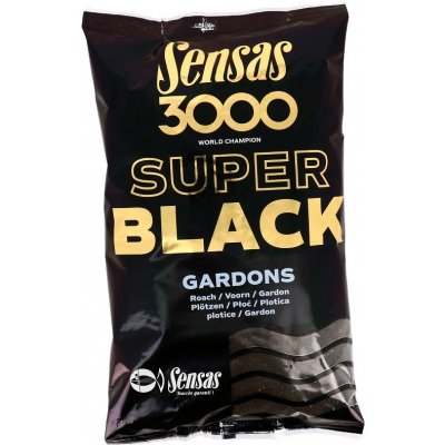 Sensas Vnadící směs 3000 Super Black Gardons 1kg – Zboží Mobilmania